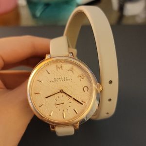 Marc Jacobs Sally Double Wrap Leather Watch